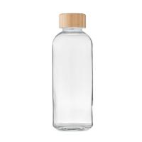 Glass bottle 650ml, bamboo lid