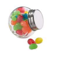 Glass jar with jelly beans