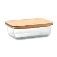 Glass lunchbox with bamboo lid