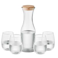 Set of recycled glass drink