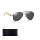 Honiara - Bamboo Sunglasses In Pouch