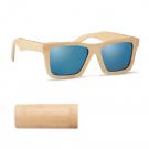 Wanaka - Sunglasses And Case In Bamboo