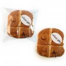 Easter Hot Cross Bun with Edible Logo
