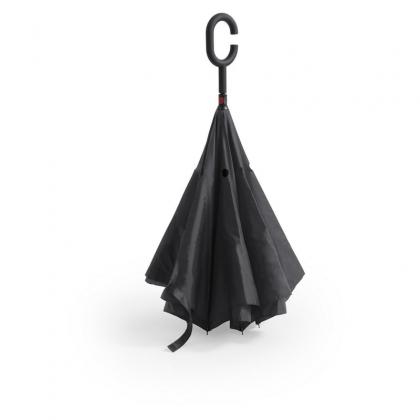 Reversible manual umbrella