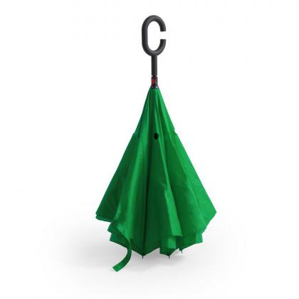 Reversible manual umbrella