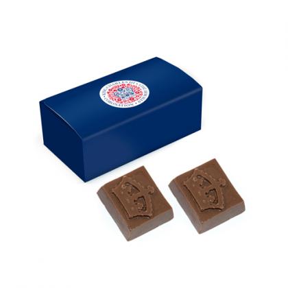 Mini Eco Cuboid Box - Chocolate Crowns