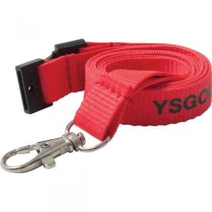 15mm Flat Polyester Lanyard