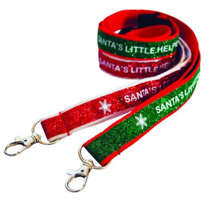 20mm Christmas Glitter Lanyard