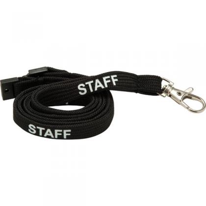 10mm Tubular Lanyard Pre-Printed: STAFF