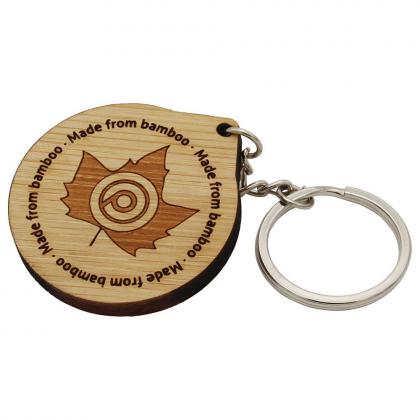 Bamboo Keyring (20mm)