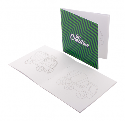 ColoBook custom colouring booklet, vehicles