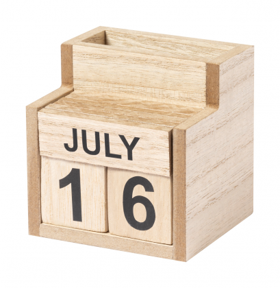 Laorek perpetual calendar pen holder