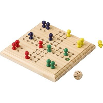 Wooden ludo game