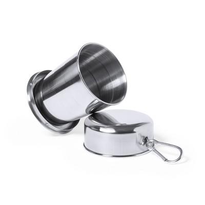 Foldable travel mug 220 ml with hanger