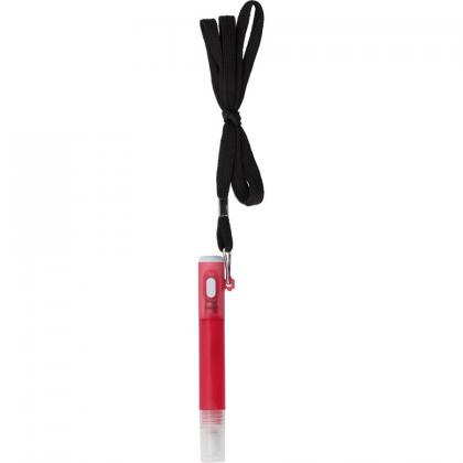 Lanyard, antibacterial hand spray, torch 1 LED