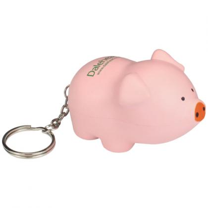 Stress Pig Keyring *