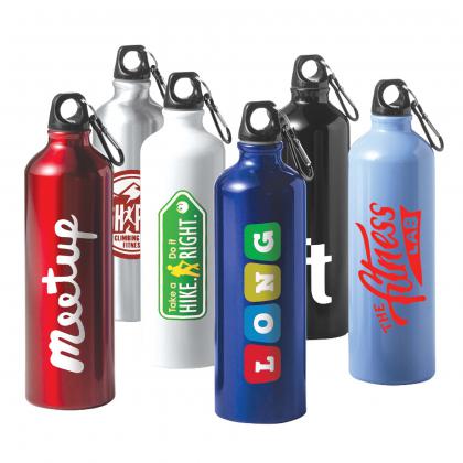 Aluminium Bottle With Carabiner - 800ml