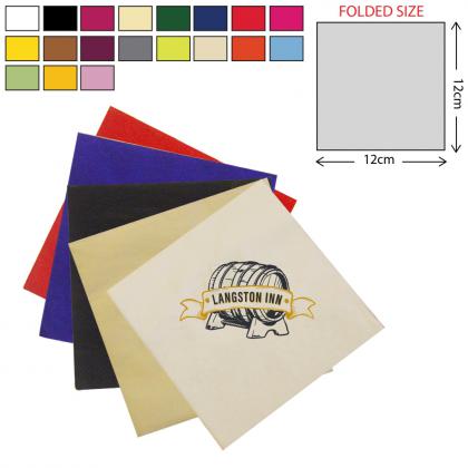 Coloured Cocktail Napkin 2Ply (25X25cm)