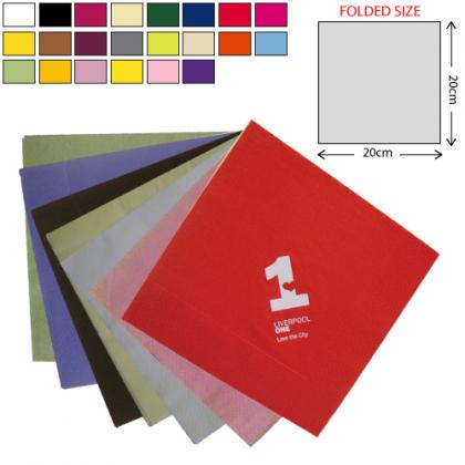 Coloured Dinner Napkin 3Ply (40X40cm)