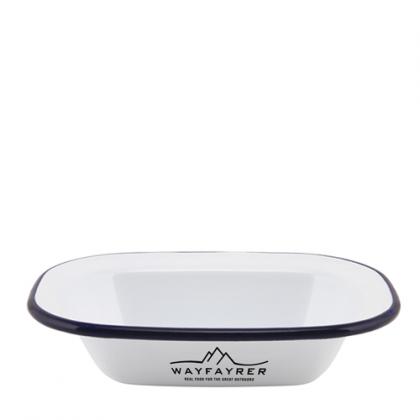 Enamel Oblong Pie Dish (200 X 150 X 45mm)