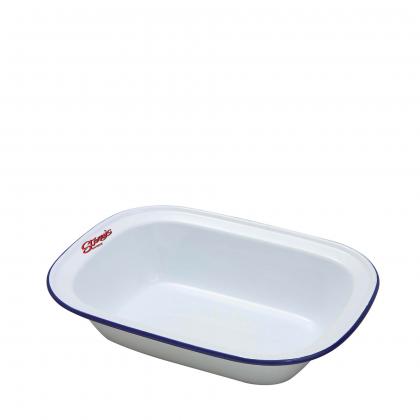Enamel Oblong Pie Dish (240 X 180 X 55mm)