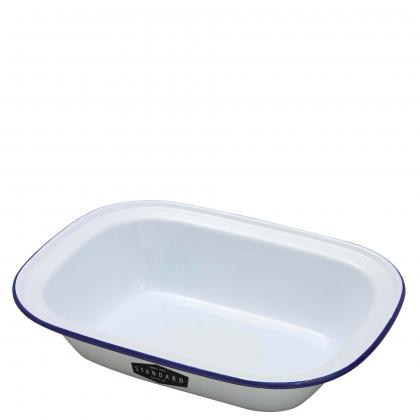 Enamel Oblong Pie Dish (320 X 240 X 75mm)