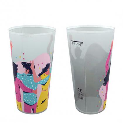 Plastic Festival Cup &acirc;&euro;&ldquo; Half Pint (UK Certified)