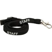 10mm Tubular Lanyard Pre-Printed: STAFF