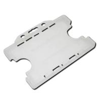 Rigid Card Holders Landscape Double Sided (Frosted Clear)