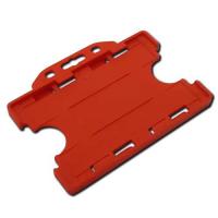 Rigid Card Holders Landscape Double Sided (Red)