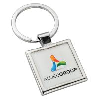 Square Alloy Injection Keyring (UK Stock)