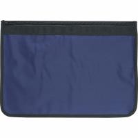 Nylon Document Wallet (Navy with Black Edging)