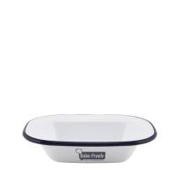 Enamel Oblong Pie Dish (160 X 120 X 35mm)