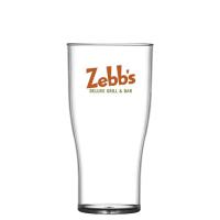 Reusable Plastic Tulip Beer Glass (568ml/20oz/Pint) - Polystyrene