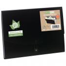 Eco-Eco A4 50% Recycled 7 Pocket Black Expanding File