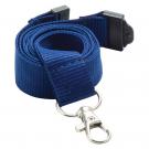 20mm Flat Polyester Lanyard (UK Stock: Navy Blue PMS 281)