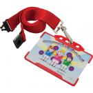 Rigid Card Holders Landscape (Red)