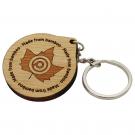 Bamboo Keyring (20mm)