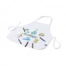 RPET kitchen apron for colouring, crayons