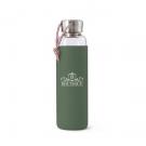 Glass Water Bottle - black blum