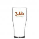 Reusable Plastic Tulip Beer Glass (568ml/20oz/Pint) - Polystyrene