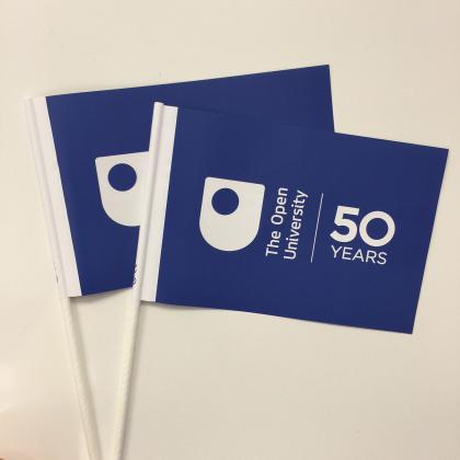 Eco Handwaving Flag - A5 - Virgin Paper