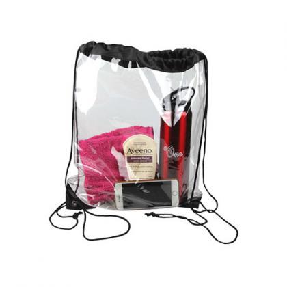 Clear PVC Drawstring Bag