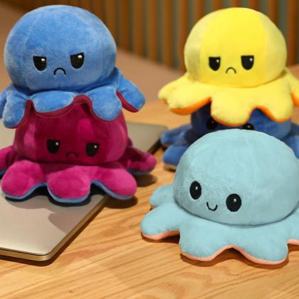 Large Reversible Octopus Plush Toys