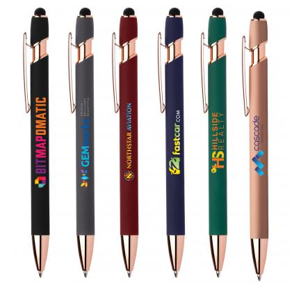 Prince Softy Rose Gold Gel Pen w/ Stylus