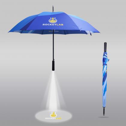 Deluxe Eight-Panel Umbrella with Projector Lamp