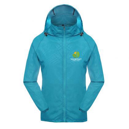 Unisex Adult 100%Polyester Jacket with Sun Protection and Hood