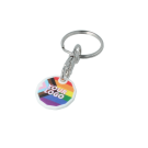 Recycled PRIDE New Trolley Coin Keyring