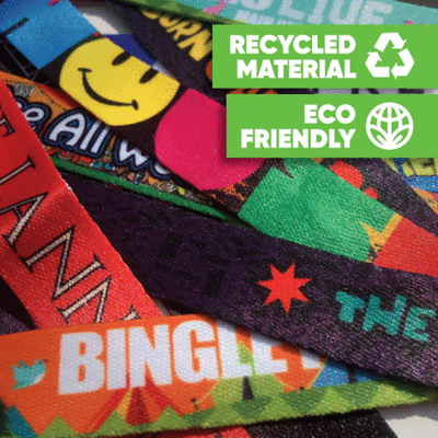 15mm rPET Festival Fabric Wristbands 5 Days