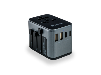 Verbatim 4-Port USB-C Universal Travel Adapter